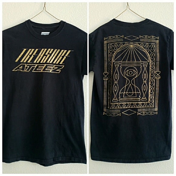 Ateez Treasure Gold Foil Tee 